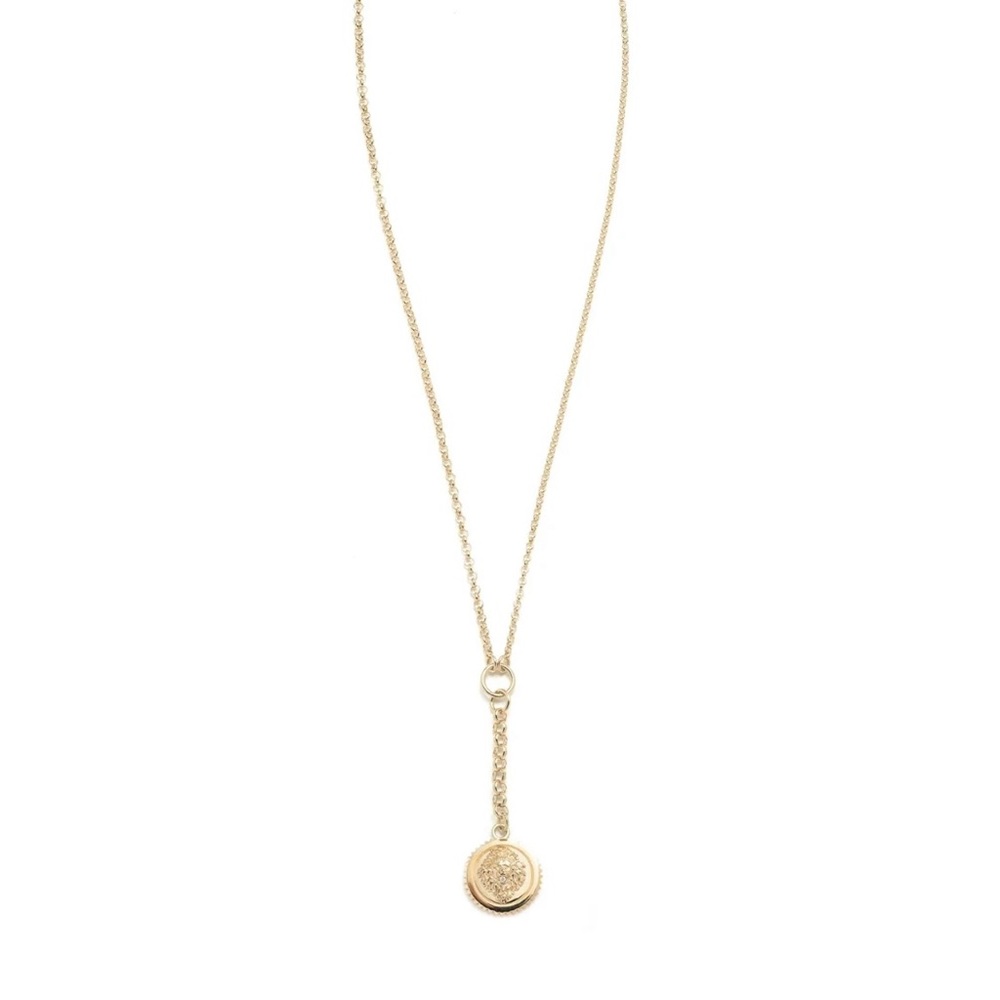 Foundrae Gold and Diamond “Strength” Necklace. New in Box!